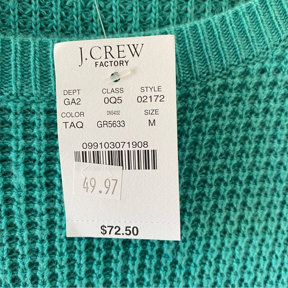 NWT J Crew Factory Merino Wool Blend Sweater Size M‎ - Picture 5 of 6